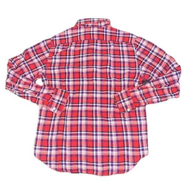 Men's Banana Republic Size Medium Plaid Button Down - Picture 4 of 4